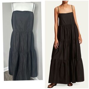 FREE ASSEMBLY BLACK TIERED MAXI DRESS W-POCKETS- PRELOVED
SIZE 3X
